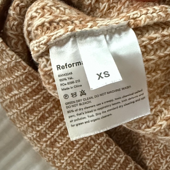 Reformation Tan Turtleneck Sweater - Picture 6 of 6